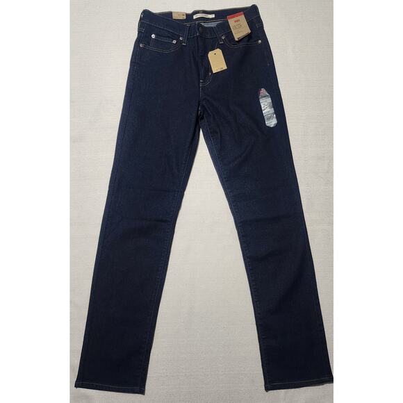 Levi's 724 high rise slim straight jeans size 29''x32'' women's - Picture 1 of 7